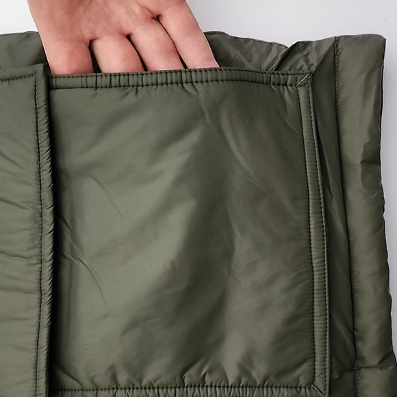 Hudson North Men's Olive Green Down Winter Hooded Puffer Parka Coat Sz Medium - Picture 14 of 16